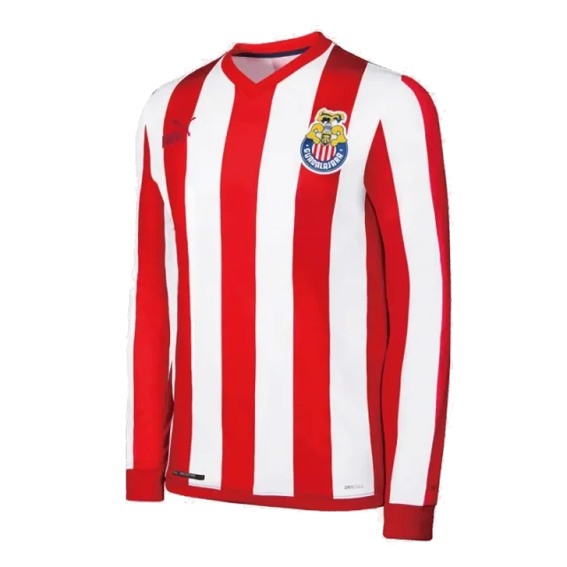 Chivas Guadalajara Soccer Jersey Home Long Sleeve Retro