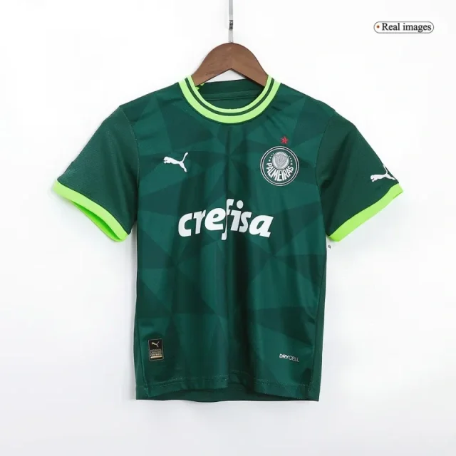 Kids SE Palmeiras 2023/24 Home Jersey Kit Replica