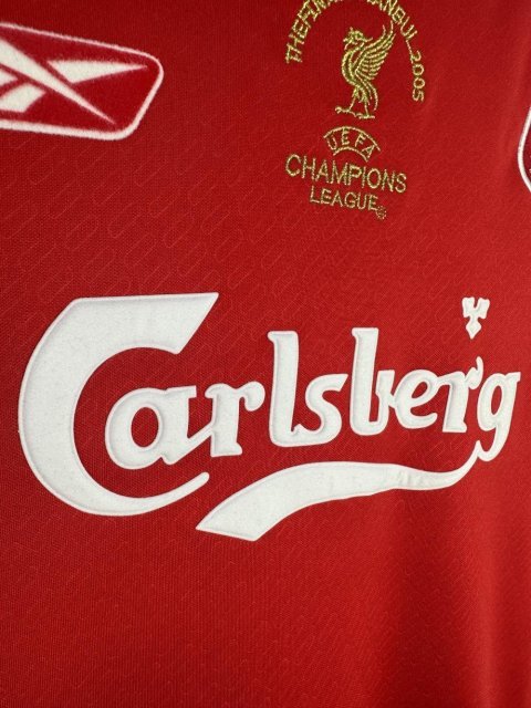 Retro Liverpool FC Home Football Jersey Long Sleeve 2004/2005