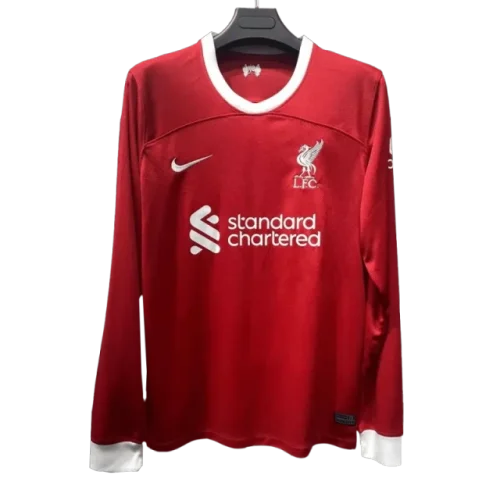 23-24 Liverpool Home Long Sleeve Jersey
