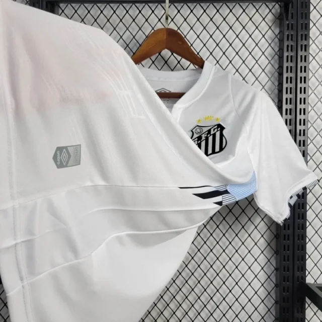 Brazilian Neymar Santos Football Club home jersey 24-25