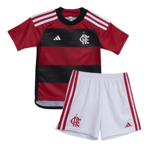 Kids CR Flamengo 2023/24 Home Jersey Kit Replica