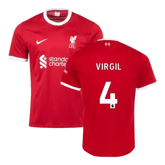 23-24 M.SALAH #11 VIRGIL #4 SZBOSZLAI #8 MAC ALLISTER #10 Liverpool Home Jersey
