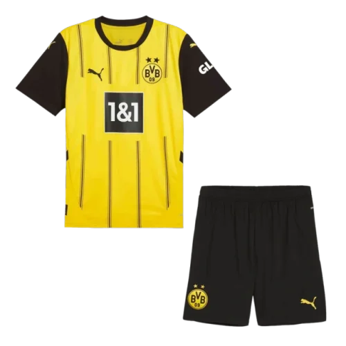 24-25 Borussia Dortmund Home Kids Kit Jersey+Shorts