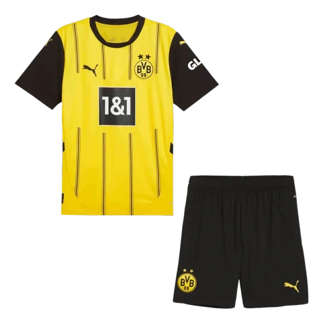 24-25 Borussia Dortmund Home Kids Kit Jersey+Shorts