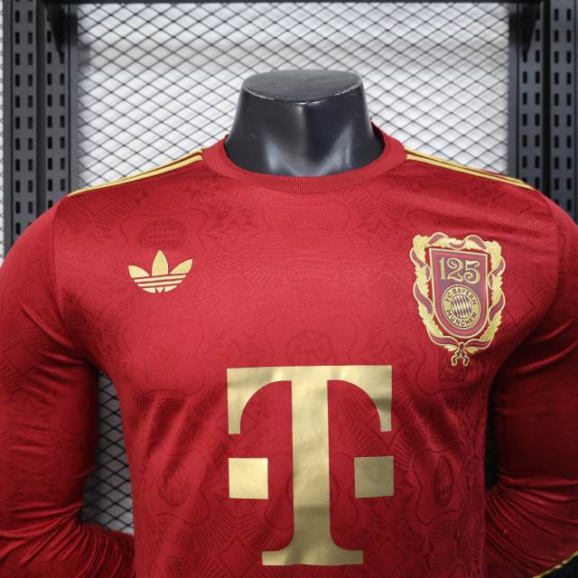 Bayern Munich 125th Anniversary Shirt Long Sleeve Jersey Player Version 25-26