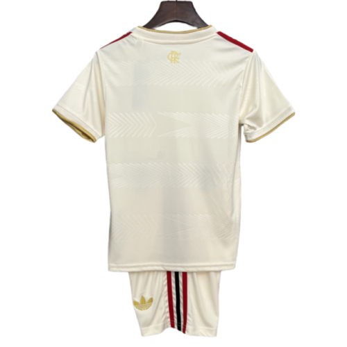 25-26 Flamengo Third Away Kid Kit Soccer Shirt Fan edition
