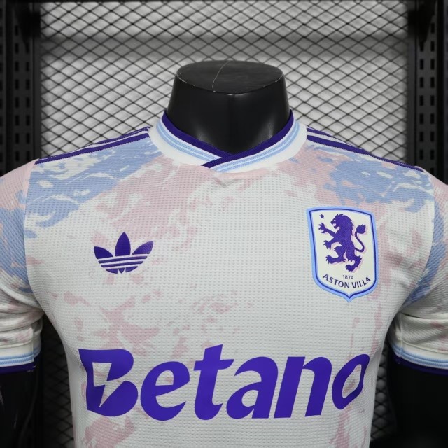 Aston Villa Away Football Jersey 2025-26 Player version