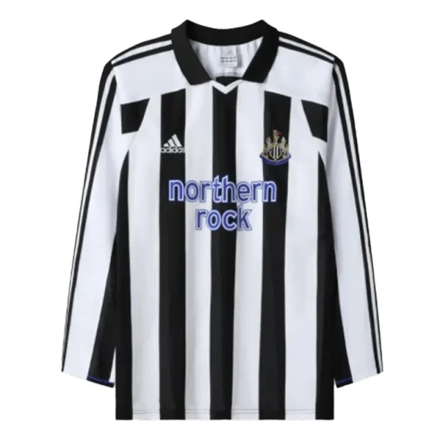 Newcastle United Retro Long Sleeve Jersey Home 2003-04