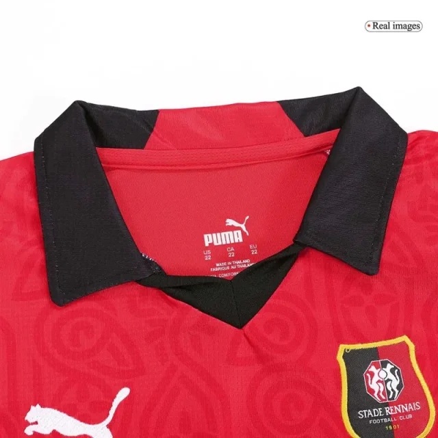 23-24 Kids Stade Rennais Home Kit Jersey+Short