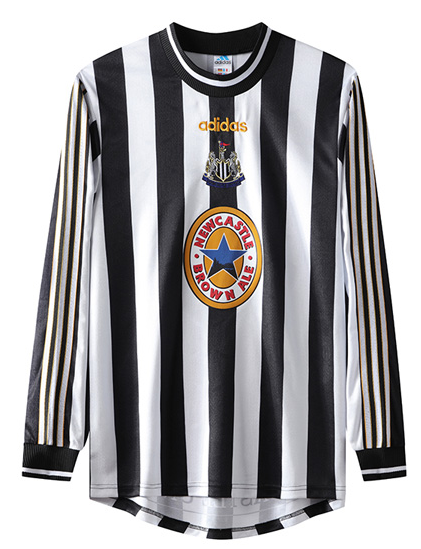 Newcastle United Retro Home Long Sleeve Football Jersey 97-99