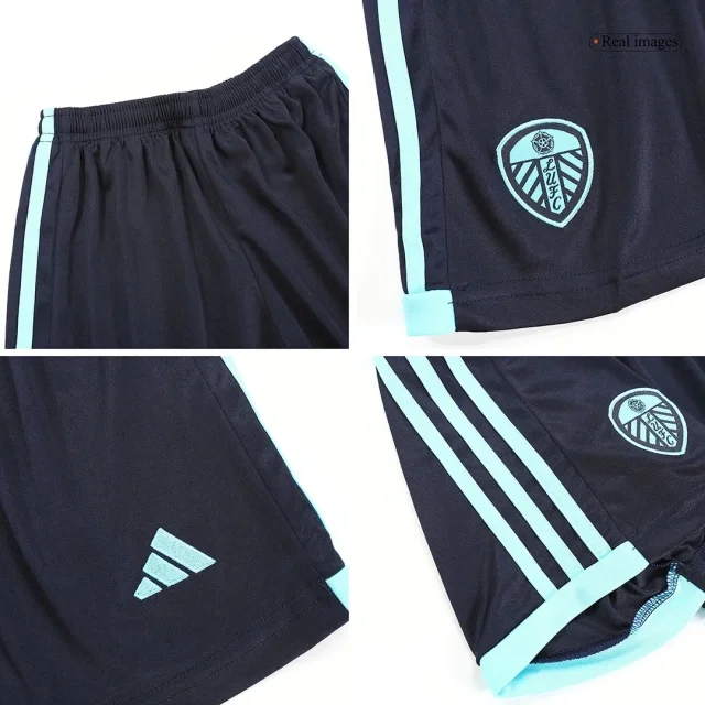 Kids Leeds United Away Kit Jersey+Shorts 2023-24