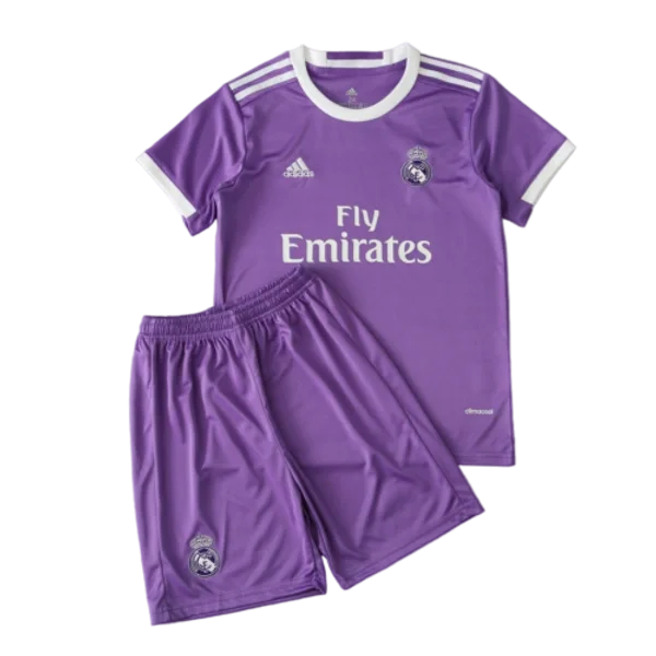 Real Madrid16-17 Away Retro Kids Kits Children Sets Football Jersey