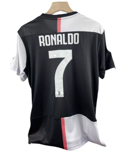 2019-20 Juventus Home Retro Soccer Jersey Ronaldo #7