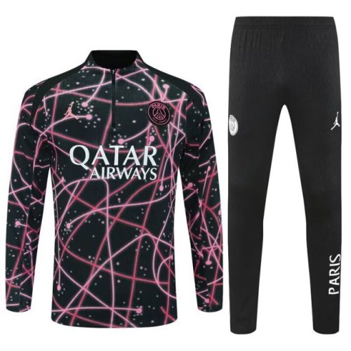 25-26 PSG Pre-Match Training Kits Red Football Track suits