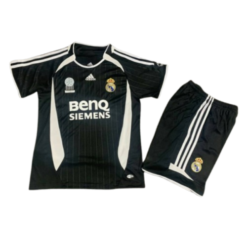 Real Madrid 06-07 Away Retro Kid Kits Vintage Youth Apparels Jersey
