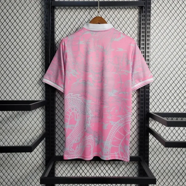 23-24 Real Madrid Chinese Dragon Pink Football Shirt