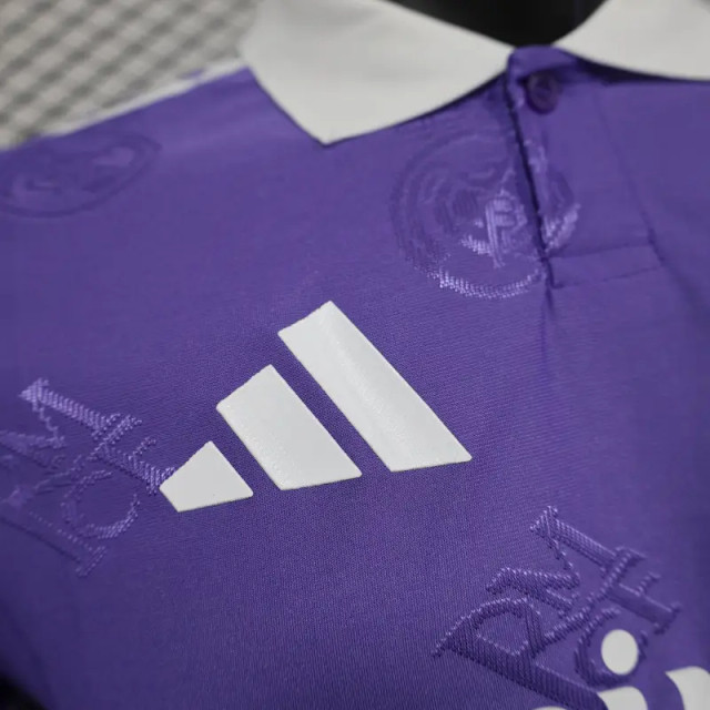 2025-26 Real Madrid Men's Polo Shirt Purple