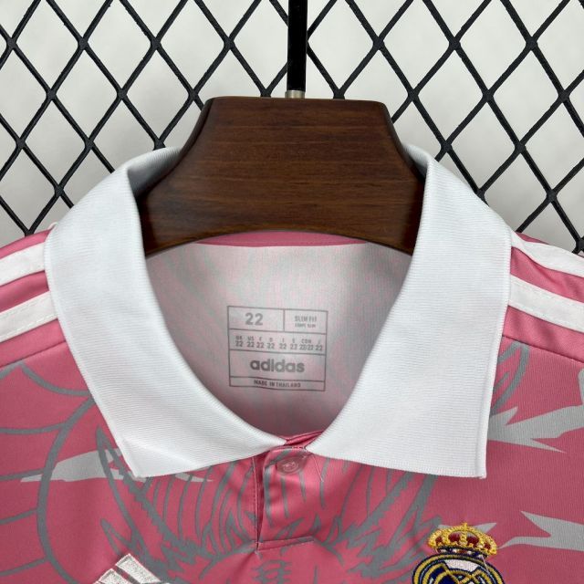 23-24 Real Madrid Pink Dragon Fan Special Edition Kid Kit football jersey
