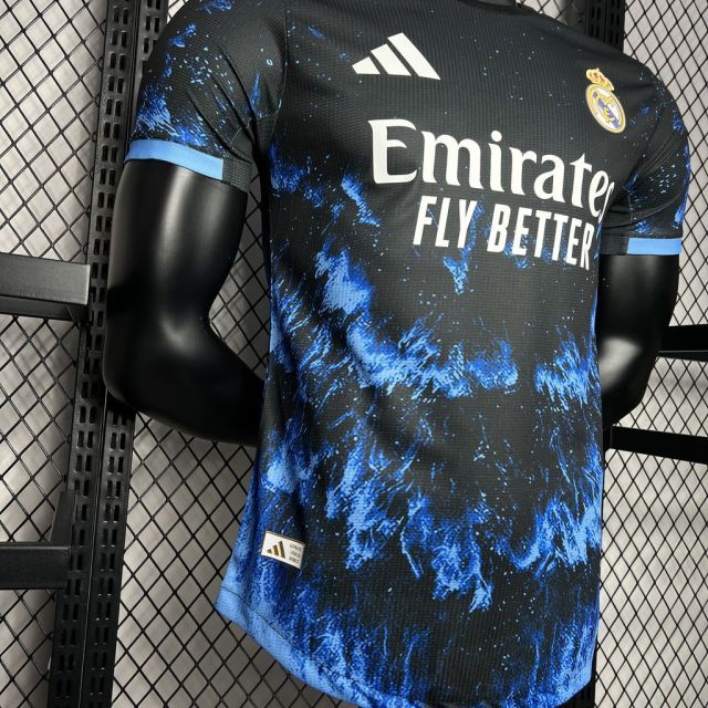 24-25 Real Madrid Ocean Blue Player Version Soccer Jersey