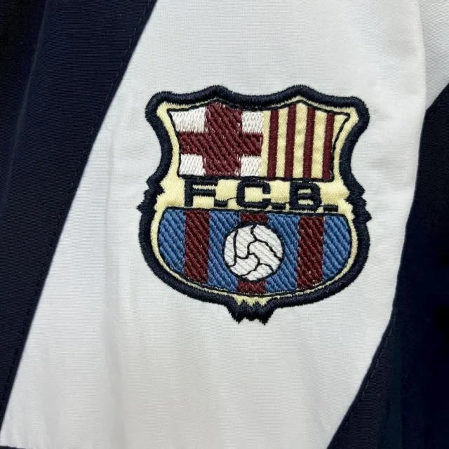 2025-26 Barcelona Retro Training Windbreaker Jacket Black