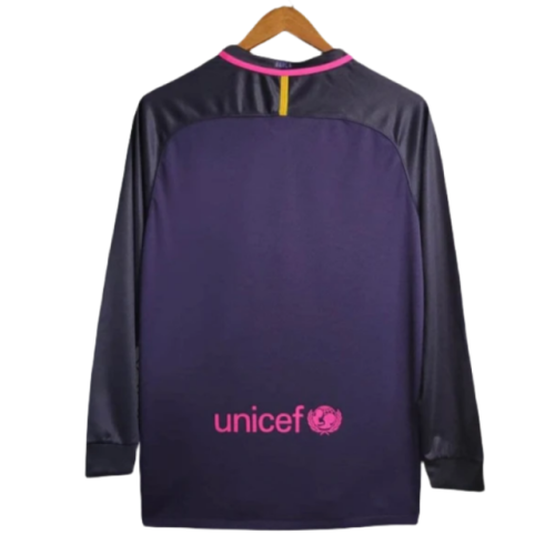 Barcelona Retro Long Sleeve Away Football Shirt 2016-17