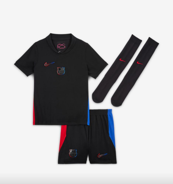 2024/25 Kids Barcelona Home Full Kit(Jersey+Shorts+Socks) - Spotify Logo Without Text