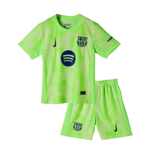 24-25 Kids Barcelona Third Kit(Jersey+Short) Without Spofity Text