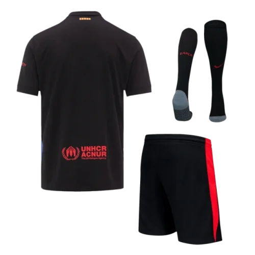 Barcelona Away Custom Full Soccer Kit 2024-25 - Spotify Logo Without Text