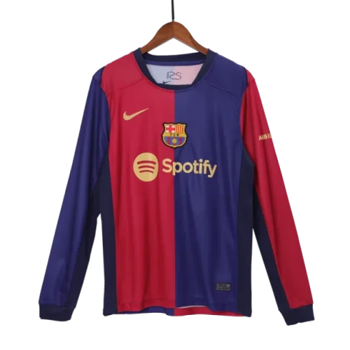 24-25 Barcelona Home Long Sleeve Jersey