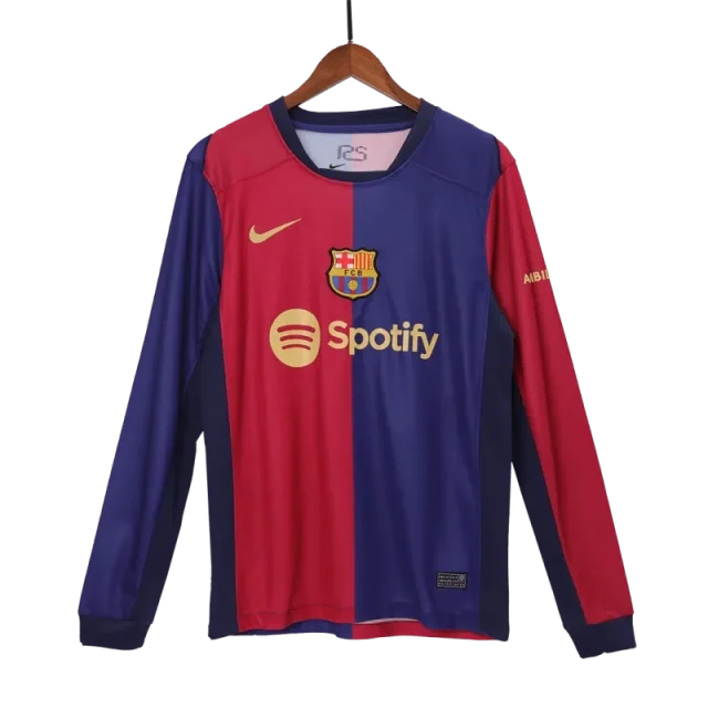 24-25 Barcelona Home Long Sleeve Jersey