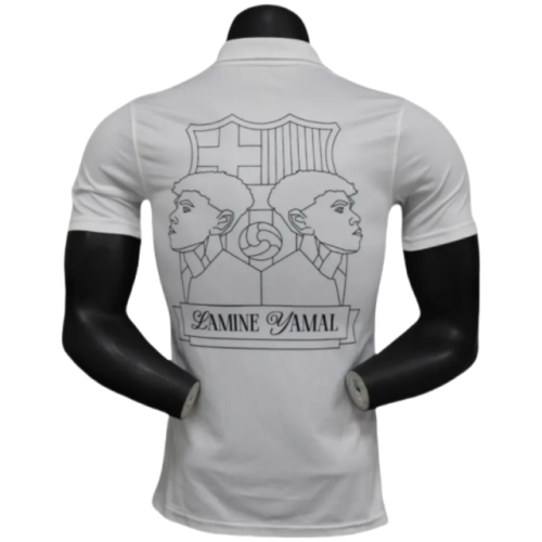 Barcelona Lamin Yamal commemorative white 304 POLO Shirt 24-25