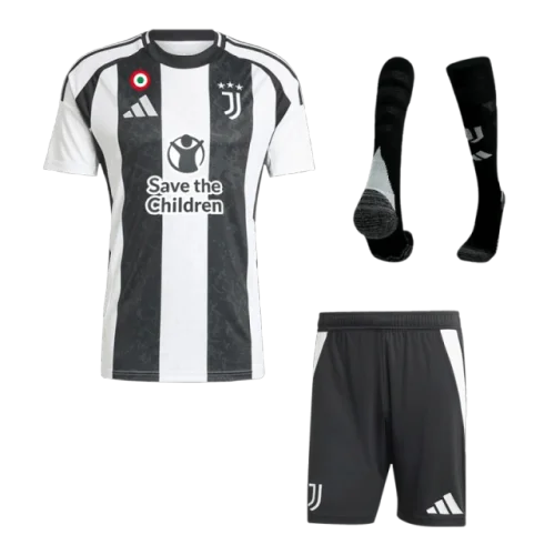 2024-25 Juventus Home Custom Full Soccer Kit -Save The Children