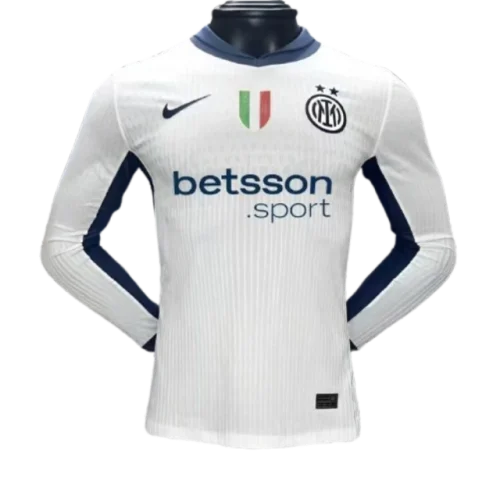 24-25 Inter Milan Away Long Sleeve Kit Player Version Shirt Soccer Jersey