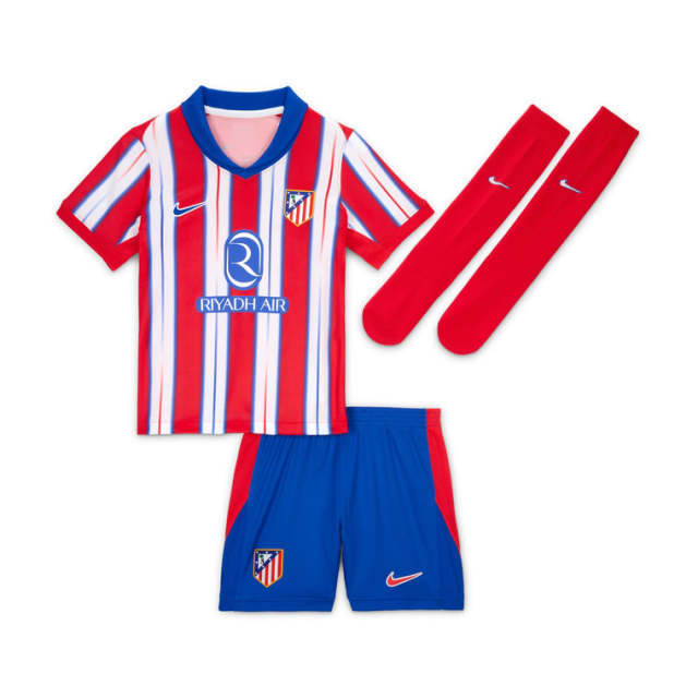 Kids Atletico Madrid Custom Home Full Soccer Kits 2024-25