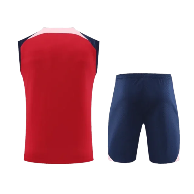 Atletico Madrid Sleeveless Training Kit (Top+Shorts) Red 2023-24