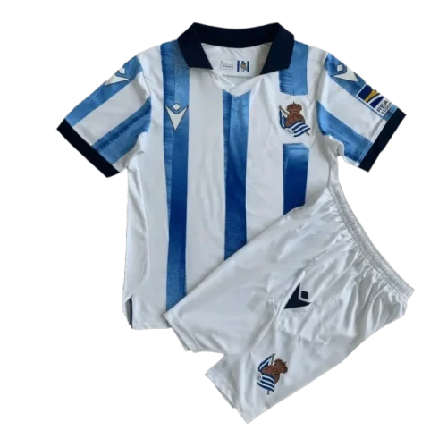 Kids Real Sociedad 2023/24 Home Kit Jersey+Shorts