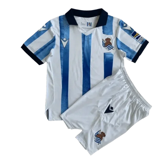 Kids Real Sociedad 2023/24 Home Kit Jersey+Shorts