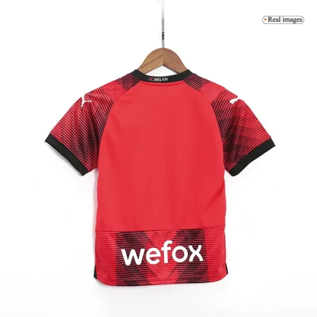 23-24 Kids AC Milan Jersey Home Kit