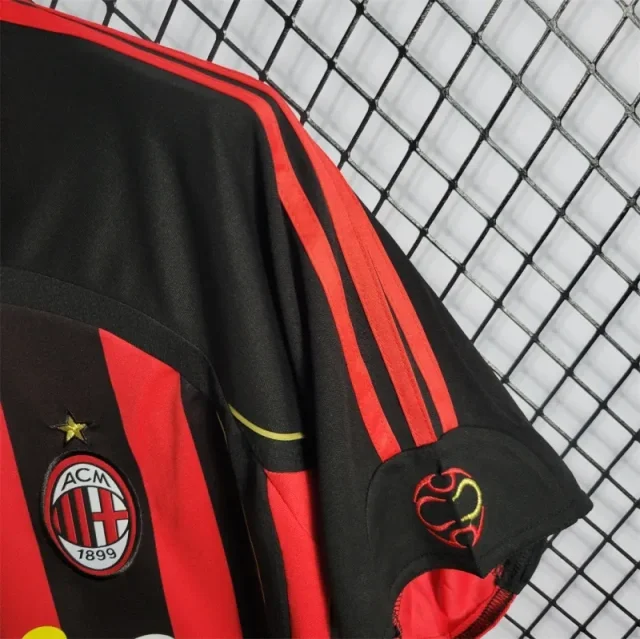 2006-07 AC Milan Ronaldo #99 Maldini #3 Kakà #22 Retro Jersey Home Replica