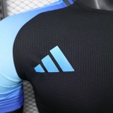 25-26 Algeria Black Player Version Training shirts (蓝标)