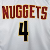 23-24 Nuggets WESTBROOK #4  White Top Quality Hot Pressing NBA Jersey