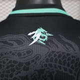 25-26 Algeria Black Green Player Version Training shirts