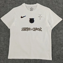 25-26 BAR White High Quality Casual T-Shirt #圆领黑标