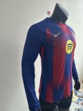 25-26 BAR Home Long Sleeve Player Version Soccer Jersey (长袖球员)