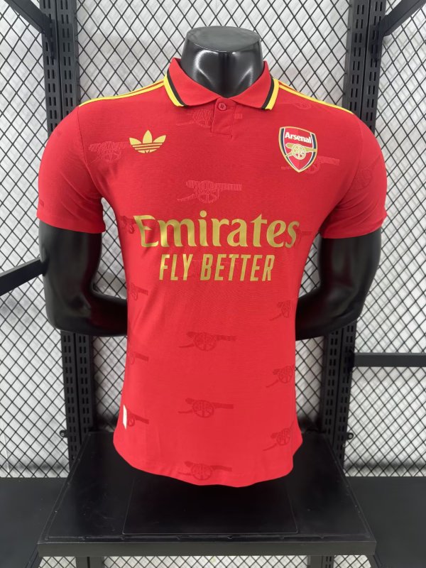 25-26 ARS Red Special Edition Player Version Soccer Jersey 三叶草标
