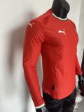 25-26 Portugal Home Long Sleeve Player Version Soccer Jersey (长袖球员)