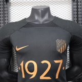 25-26 Ittihad Black Special Edition Player Version Training shirts (黄广告)