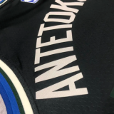 22-23 BUCKS ANTETOKOUNMPO #34 Black Top Quality Hot Pressing NBA Jersey (Trapeze Edition)