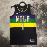 22-23 Pelicans WILLIAMSON #1 Black City Edition Top Quality Hot Pressing NBA Jersey